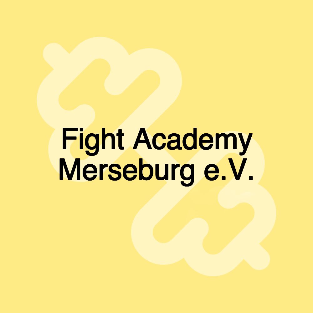 Fight Academy Merseburg e.V. Fight Academy Merseburg e.V.