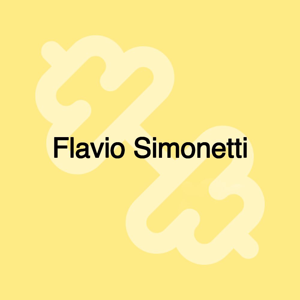 Flavio Simonetti Flavio Simonetti