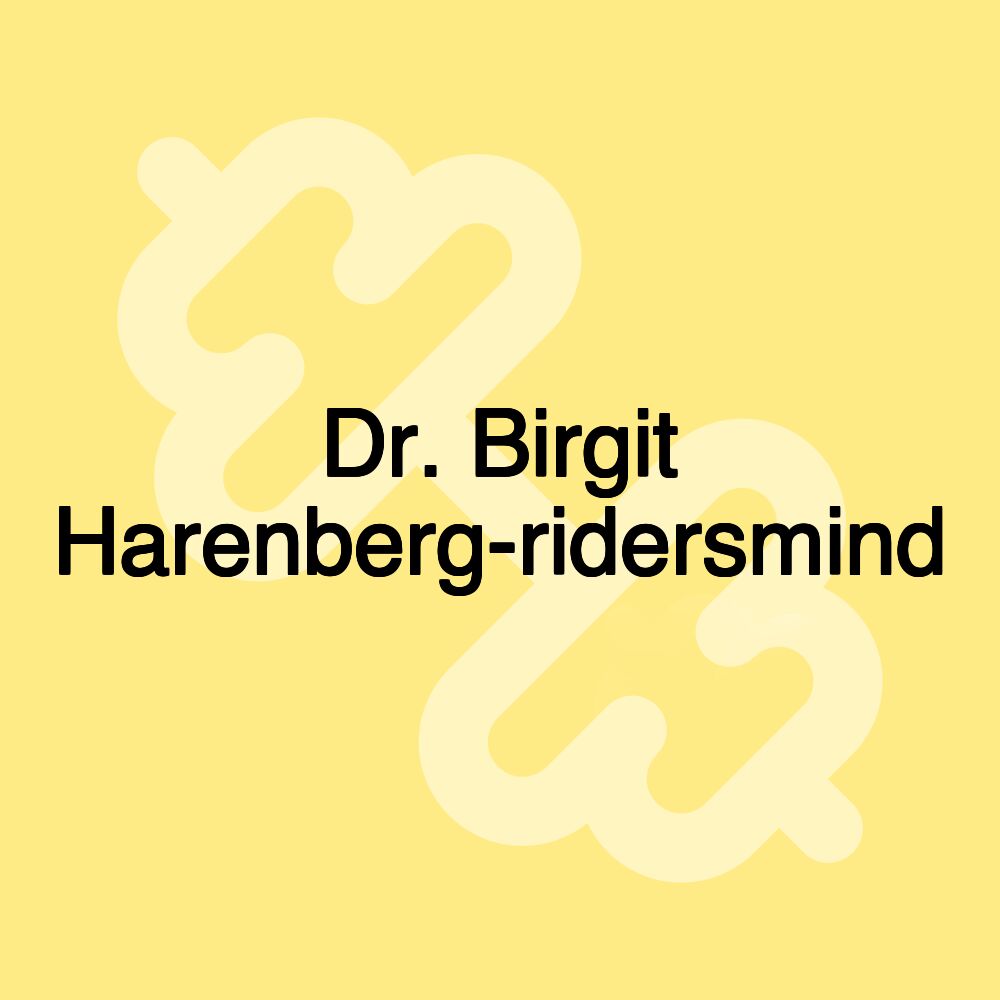 Dr. Birgit Harenberg-ridersmind