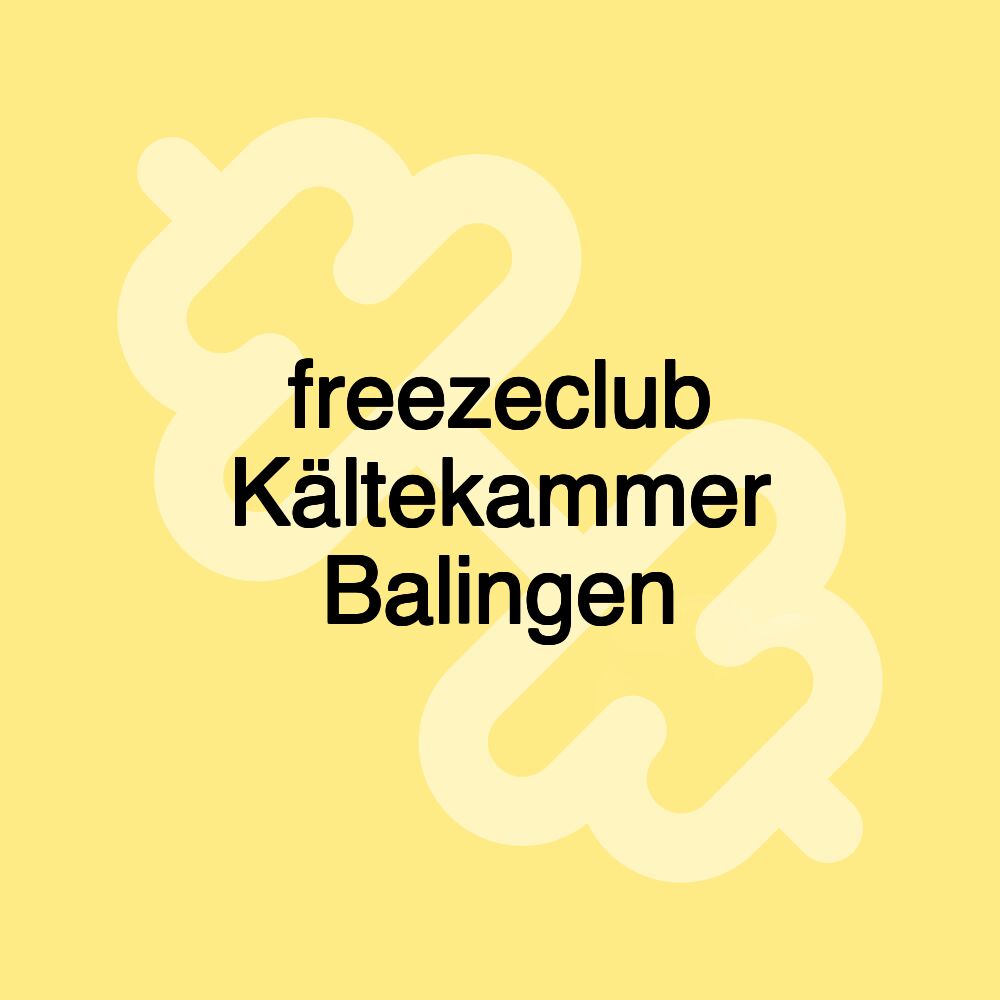 freezeclub Kältekammer Balingen