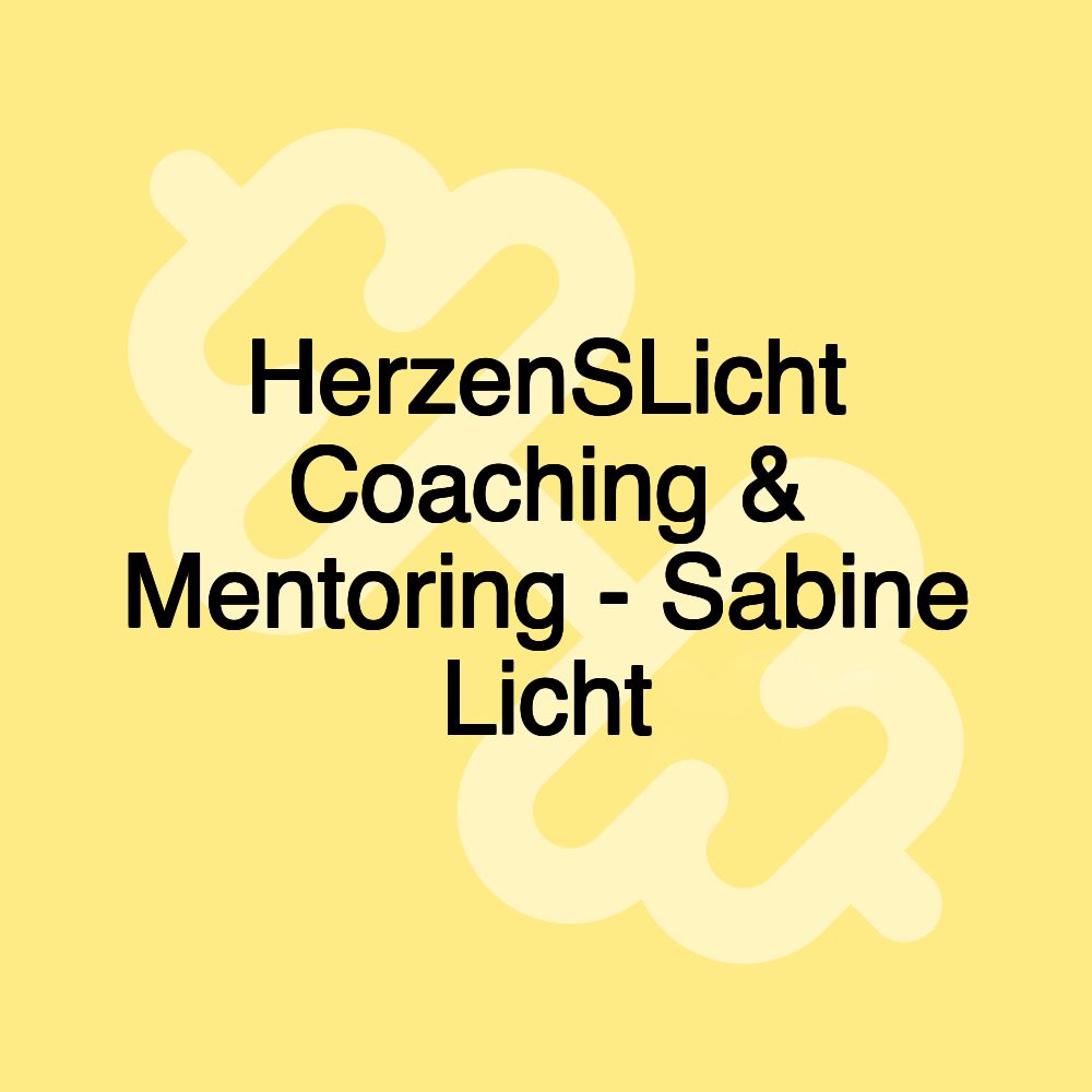 HerzenSLicht Coaching & Mentoring - Sabine Licht