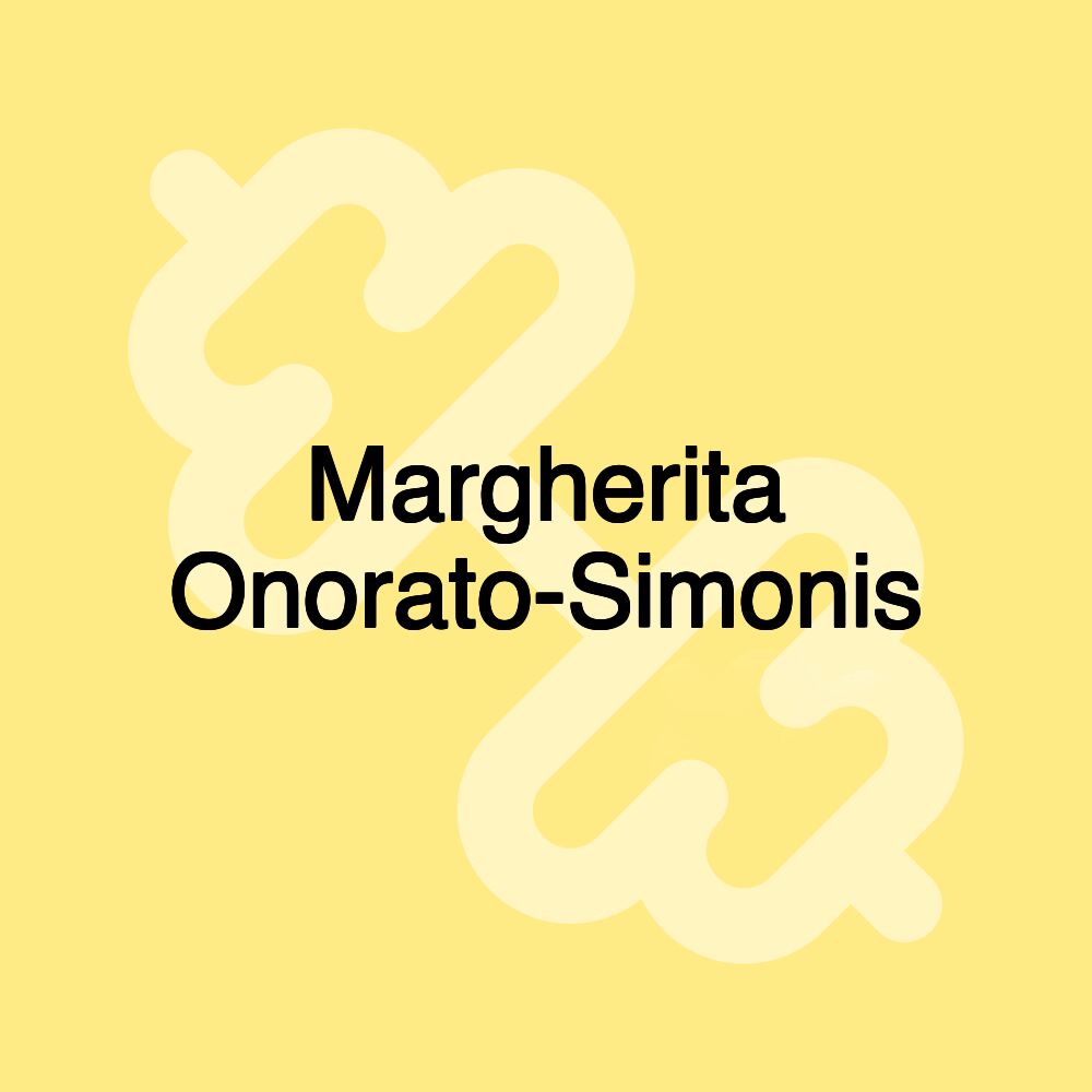 Margherita Onorato-Simonis Margherita Onorato-Simonis