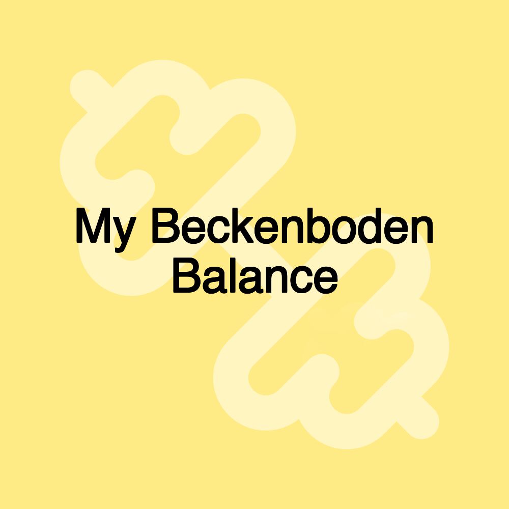 My Beckenboden Balance