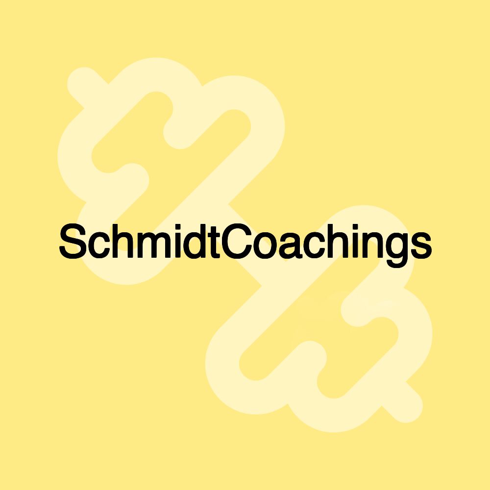 SchmidtCoachings SchmidtCoachings