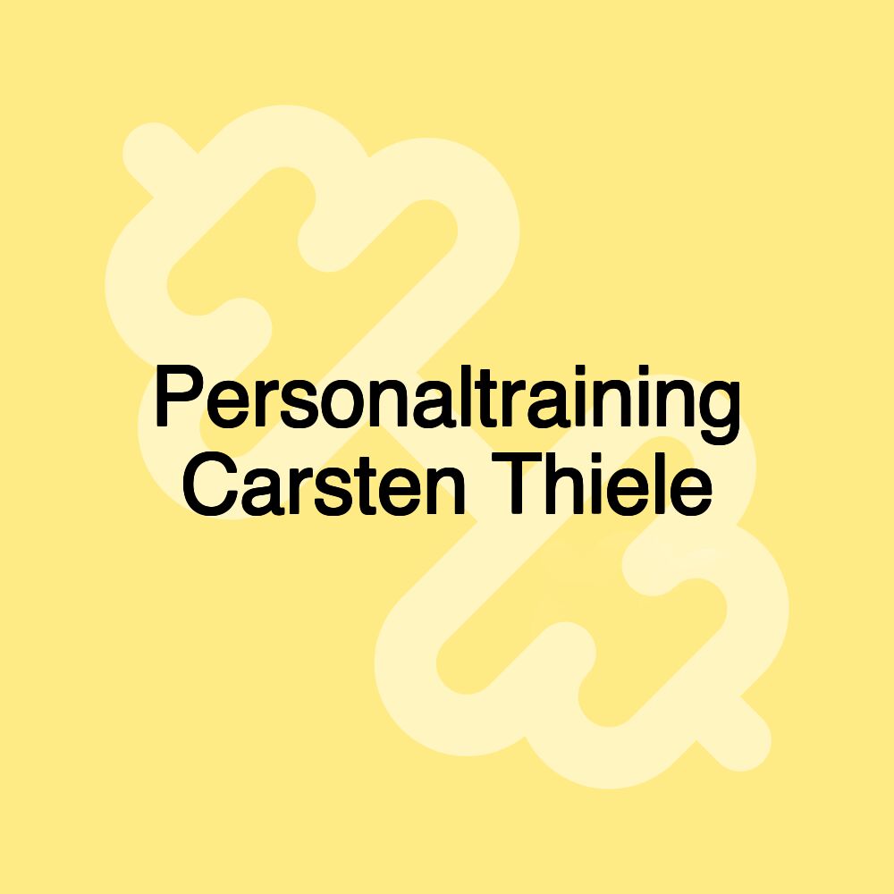 Personaltraining Carsten Thiele