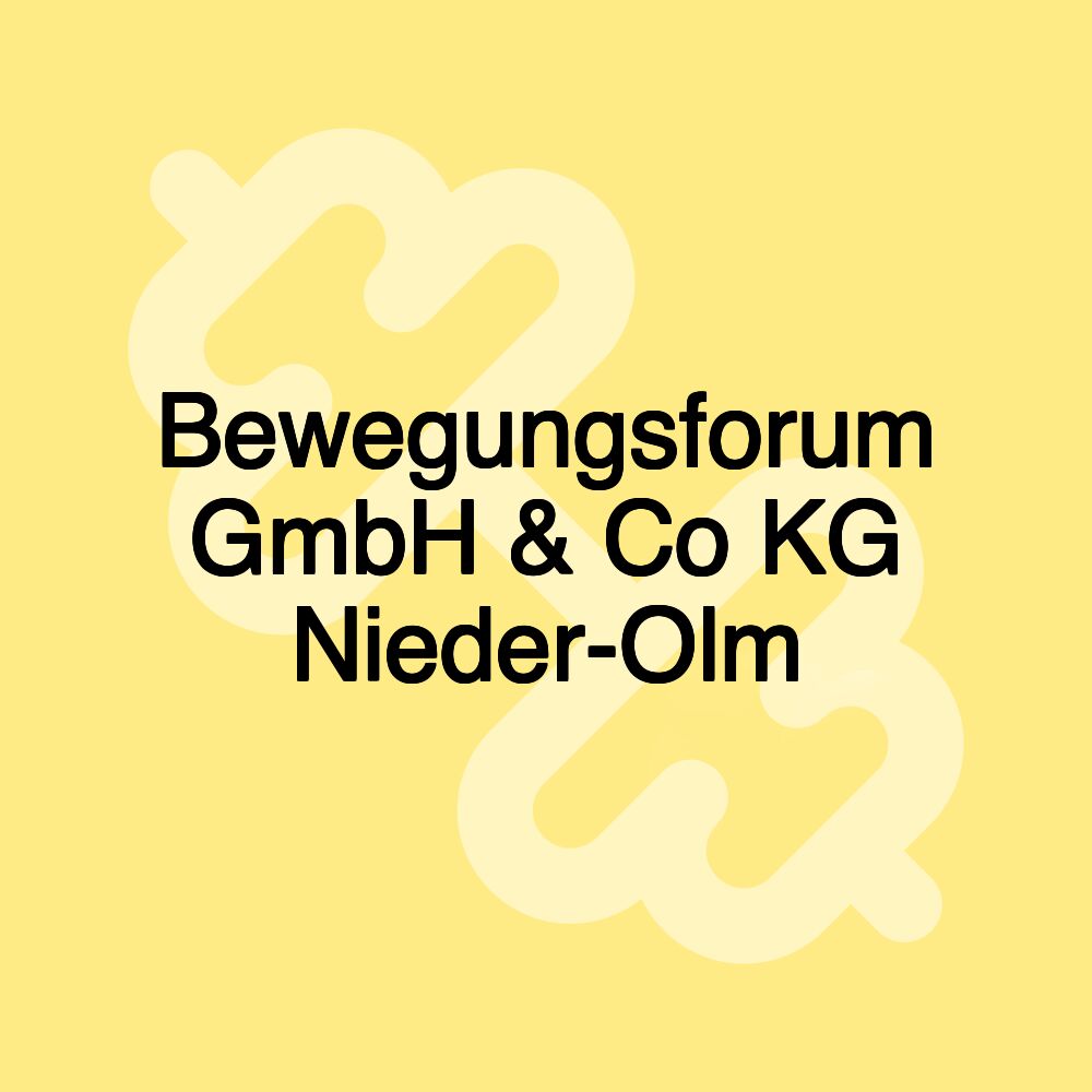 Bewegungsforum GmbH & Co KG Nieder-Olm
