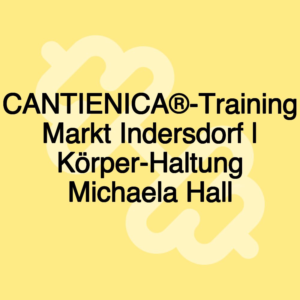 CANTIENICA®-Training Markt Indersdorf | Körper-Haltung Michaela Hall
