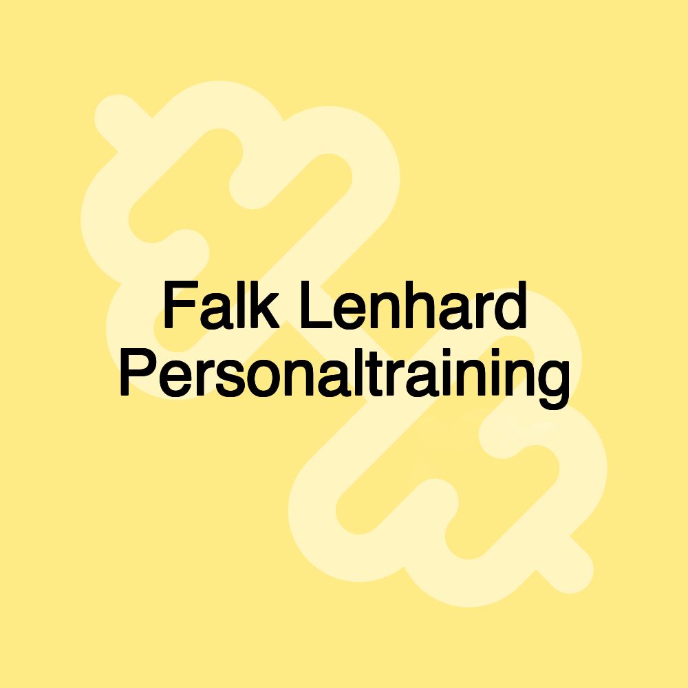 Falk Lenhard Personaltraining