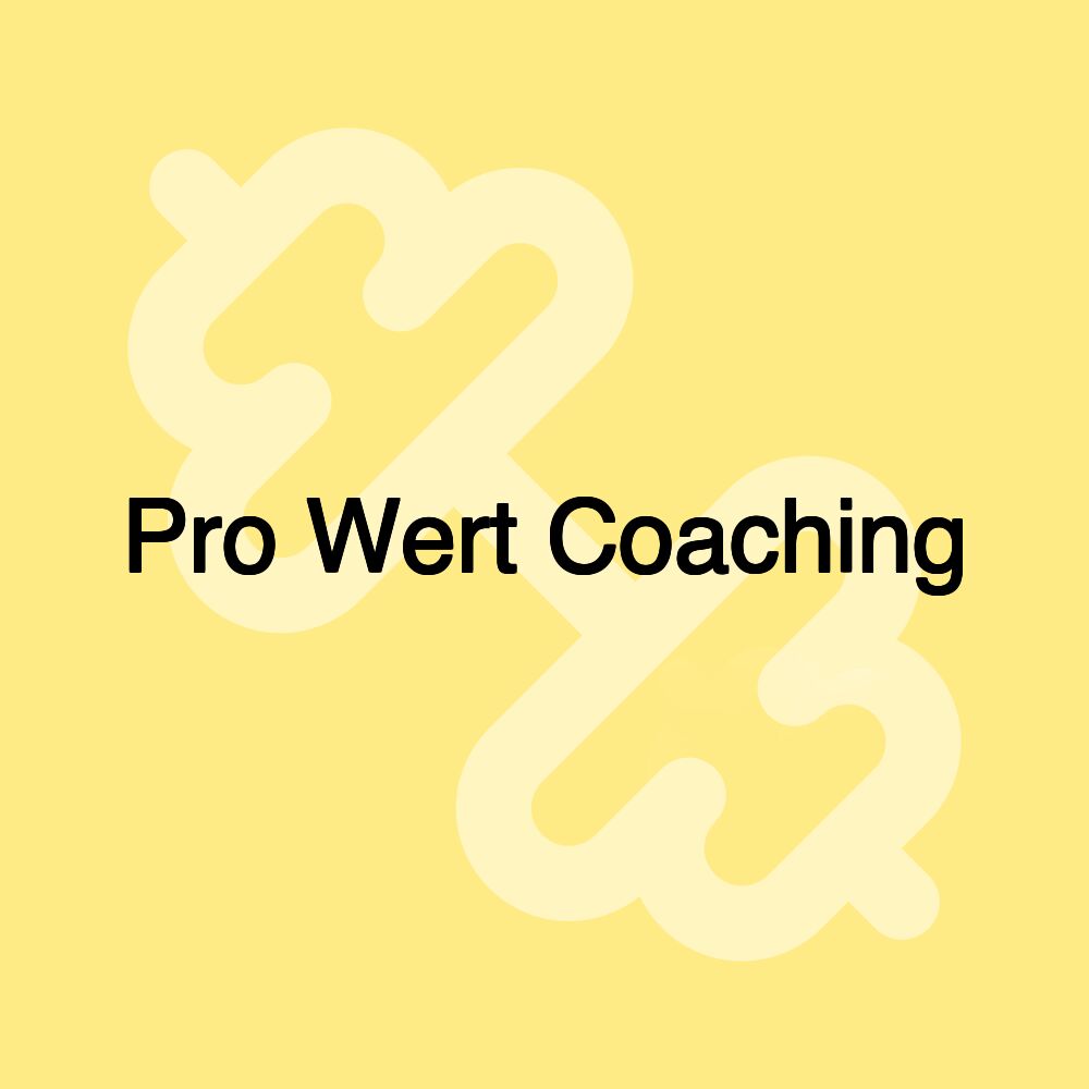 Pro Wert Coaching