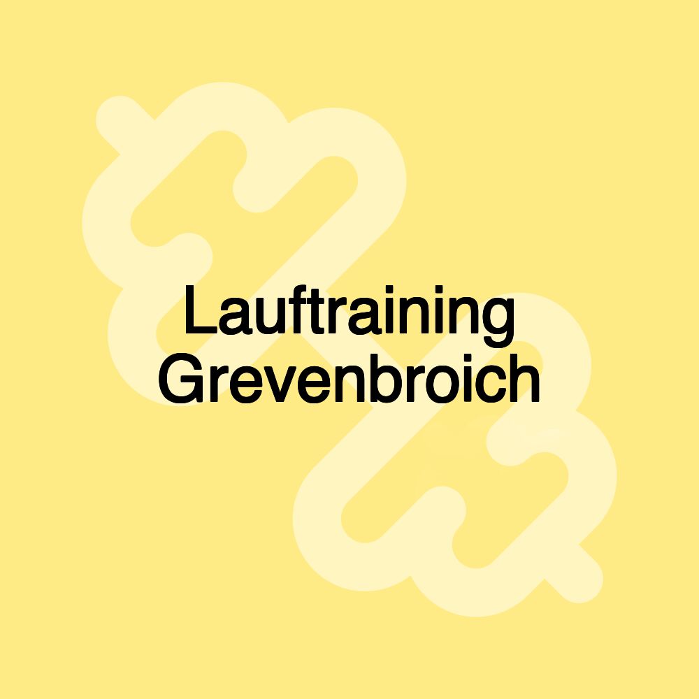 Lauftraining Grevenbroich