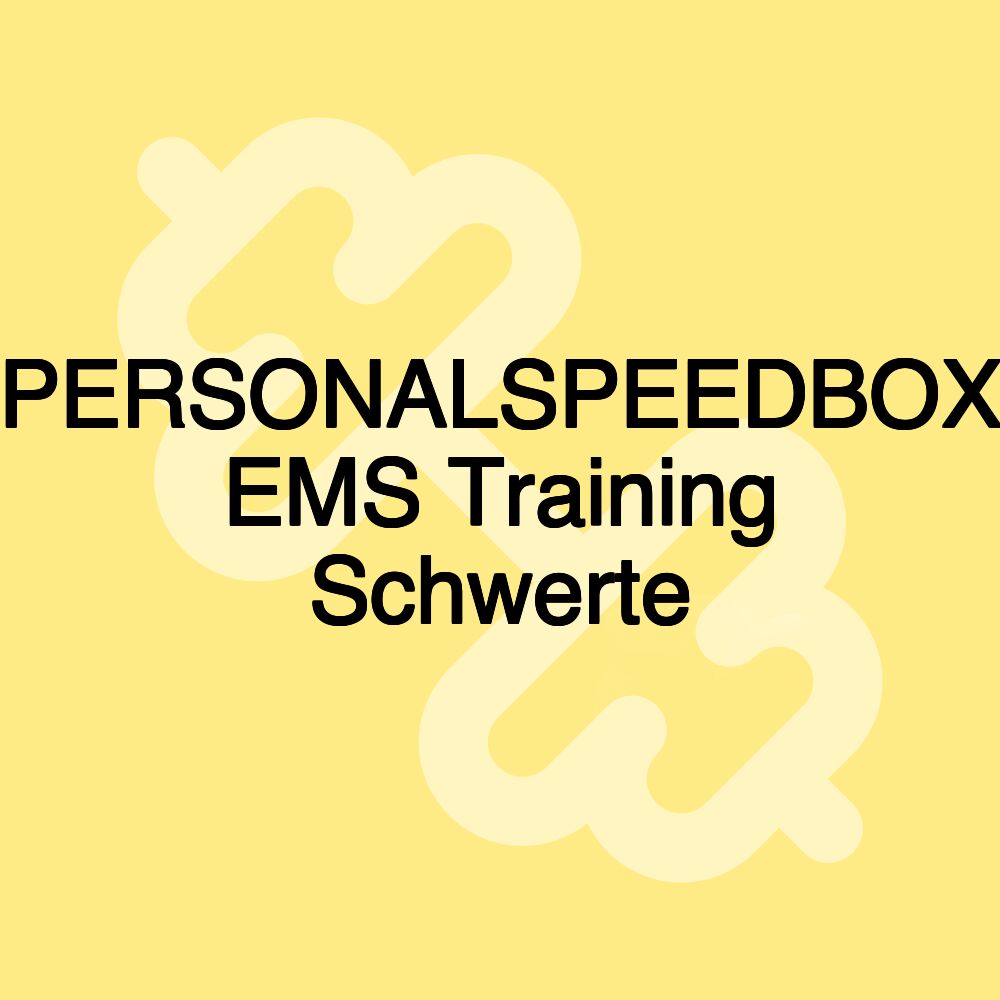 PERSONALSPEEDBOX EMS Training Schwerte