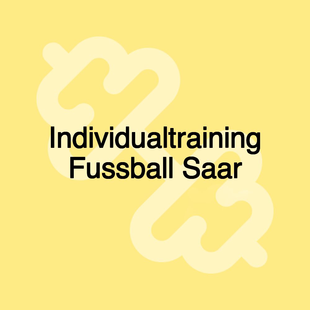 Individualtraining Fussball Saar Individualtraining Fussball Saar