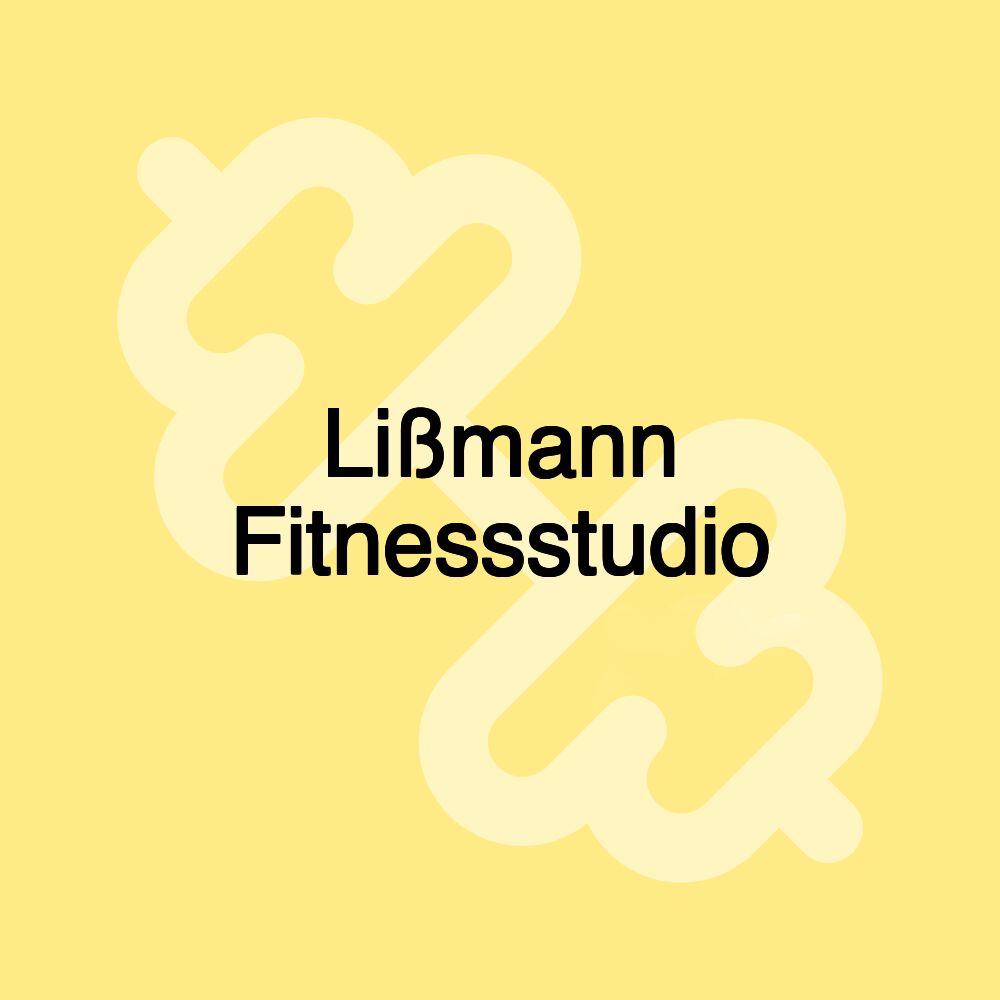 Lißmann Fitnessstudio Lißmann Fitnessstudio